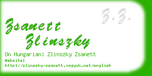 zsanett zlinszky business card